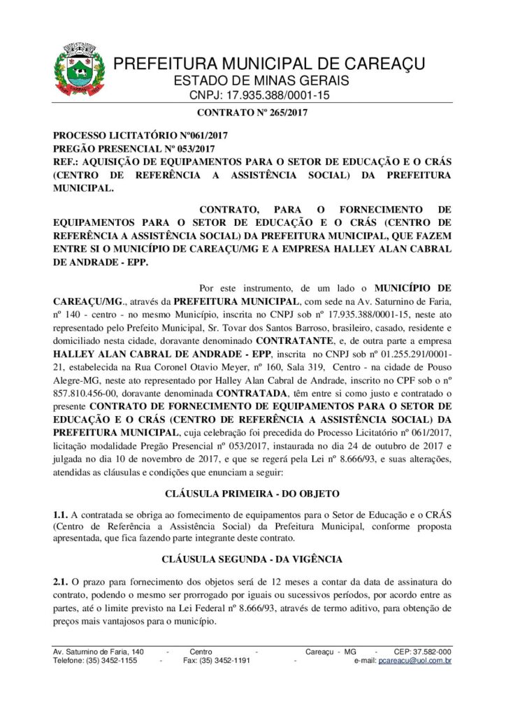 thumbnail of Contrato 2652017